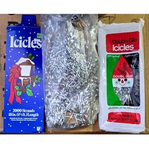 Christmas‎ Holiday Tree Icicles Tinsel Garland Shimmering Decor